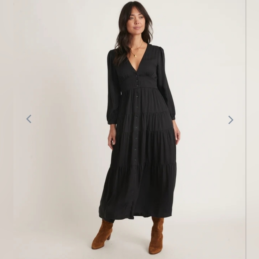 Marine Layer Black Maxi Dress